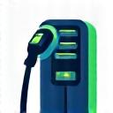 Icône de borne de recharge pour véhicules électriques
